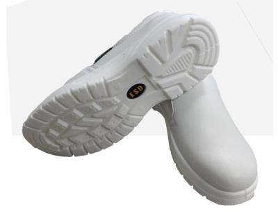 Anti Static Safety Shoes Low Top White Steel Toe Anti Smash And Anti Puncture