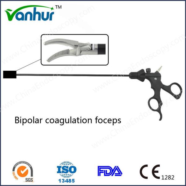 Surgical Clamp Laparoscopic Atraumatic Dual Action Bipolar Coagulating Forceps Steel