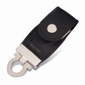 Nueva memoria USB AT-030C del cuero de la llegada