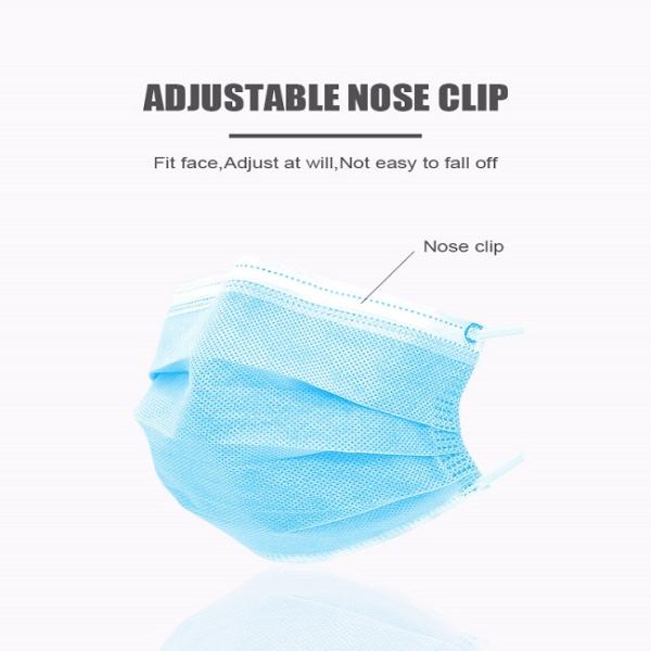 Medical Surgical Disposable Nonwoven 3 Ply Tie On Face Mask