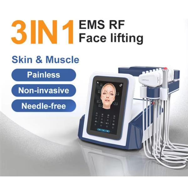 EMS Скульптура EMRF Лифтинг лица Удаление двойной подбородок Машина для похудения