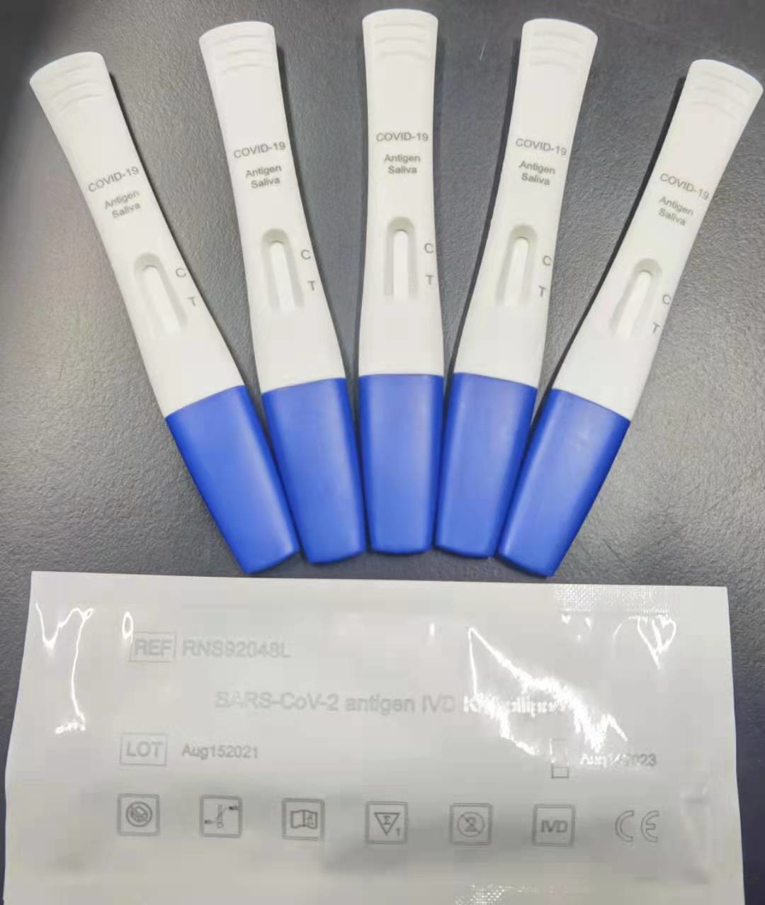 SALIVA Antigen IVD Kit SARS-CoV-2 Белый список CE 5 мин Старение