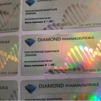 Marque Diamond Pharmaceucital Adhésifs holographiques pour flacons de comprimés de 10 ml pour huile injectable Primobolan
