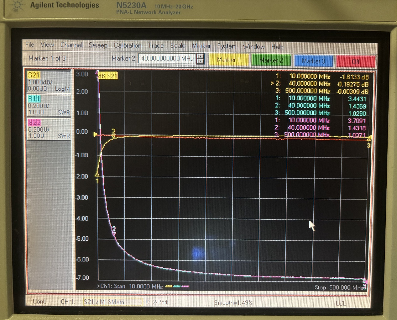 550nH Microwave Inductor Micro Wire Wideband RF Choke 50MHz - 40GHz