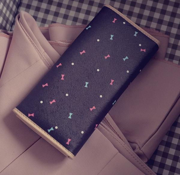 Tie cat wallet 2016 new Miss Han Ban lovely cartoon printed long section of loose change