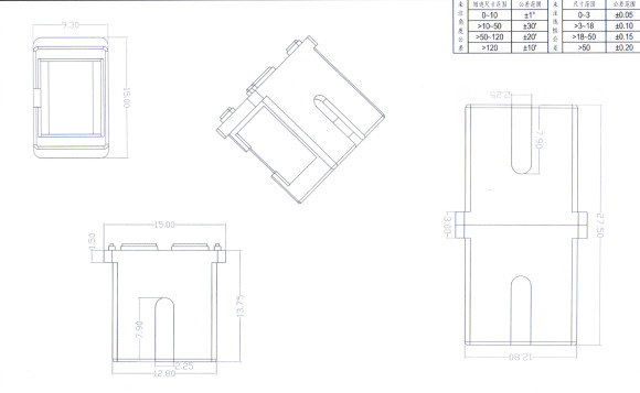 Plastic SC UPC Multimode OM3 Fiber Optic Coupler