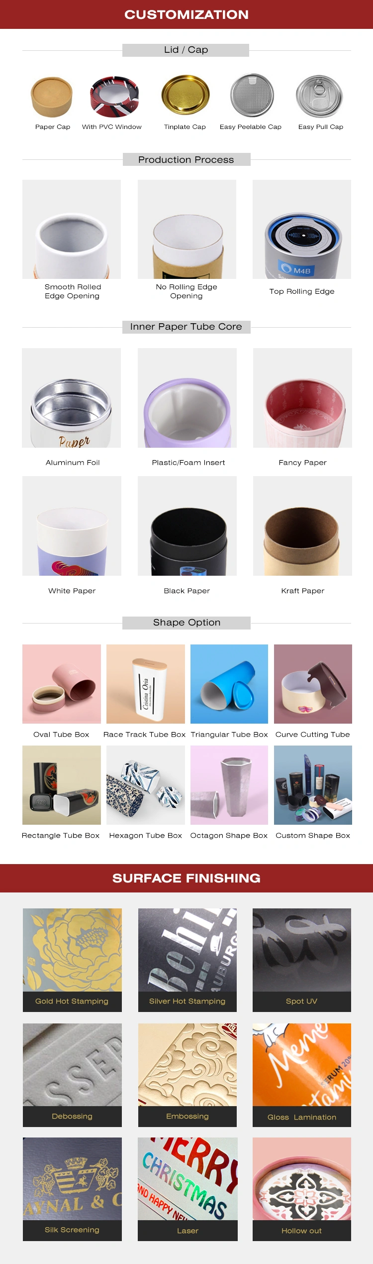 78MM Eco Friendly Cylinder Shaped Corrugated Box C2S Kraft Paper Tube Packaging With Handle