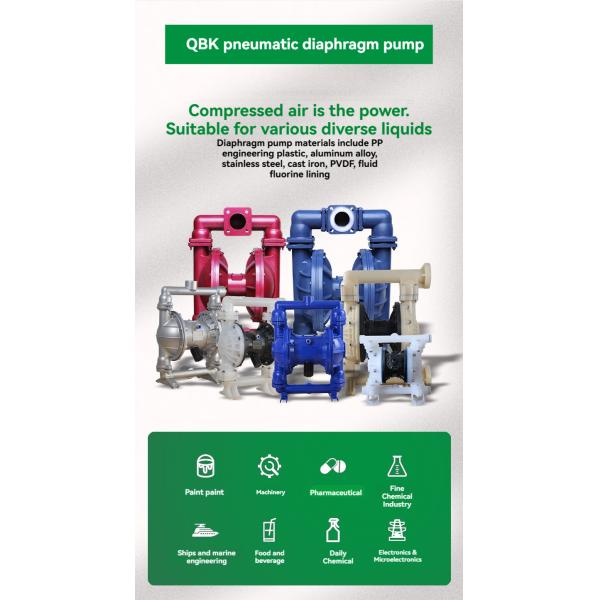 Pompe à diaphragme pneumatique en alliage d'aluminium résistante aux impuretés pour eaux usées