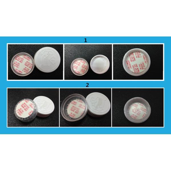 Biodegradable Fiber Desiccant , Round Shaped Moisture Absorbent Packs For Pharmaceuticals