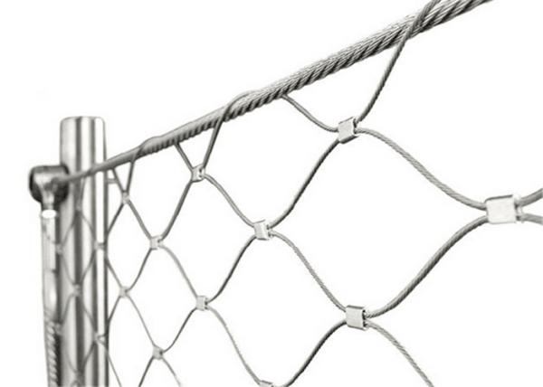 Stainless Steel 316 Anti dropping Rope Mesh For Shopping mall/Market protection