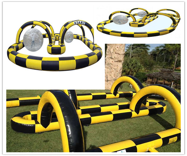 Durable Inflatable Sports Field Race Track For Playground Amusement Game