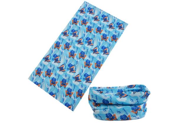 Butterfly Logos UV  Headwear 100% Microfiber Polyester For Trekking