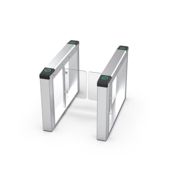 304 Stainless Steel Swing Turnstile Gate , Flap Barrier Turnstile Gate