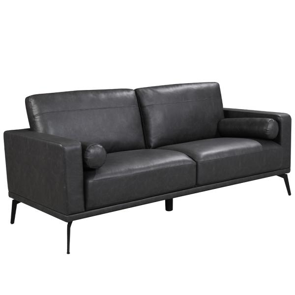 Nontoxic Sectional Modern Leather Sofa Multifunctional For Living Room