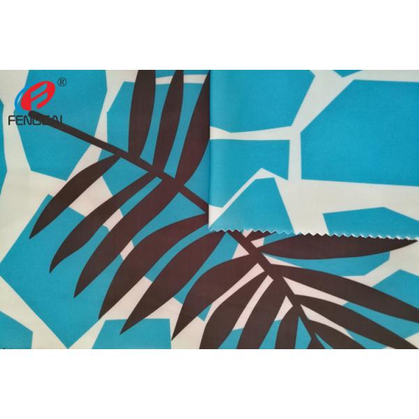 Swinsuit Polyester Spandex Fabric For Underwear , Printed 85 Polyester 15 Spandex Fabric