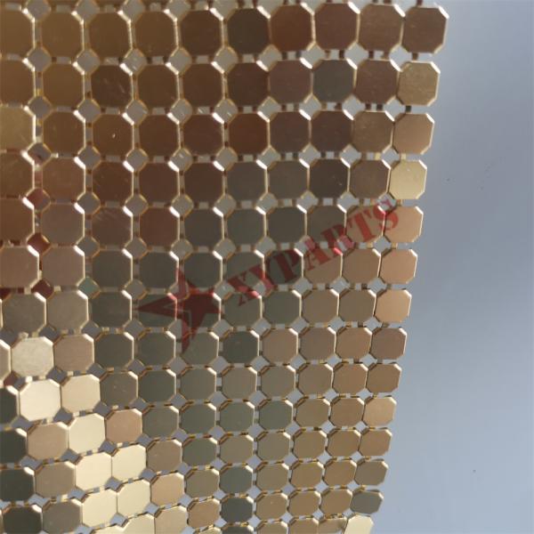 45x150cm Aluminum Flakes Fabric Gold Color For Decoration