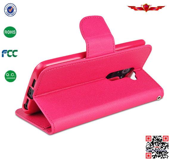 New 100% Quality Guaranteed PU+TPU Flip Wallet Leather Cover Case For LG Optimus G2