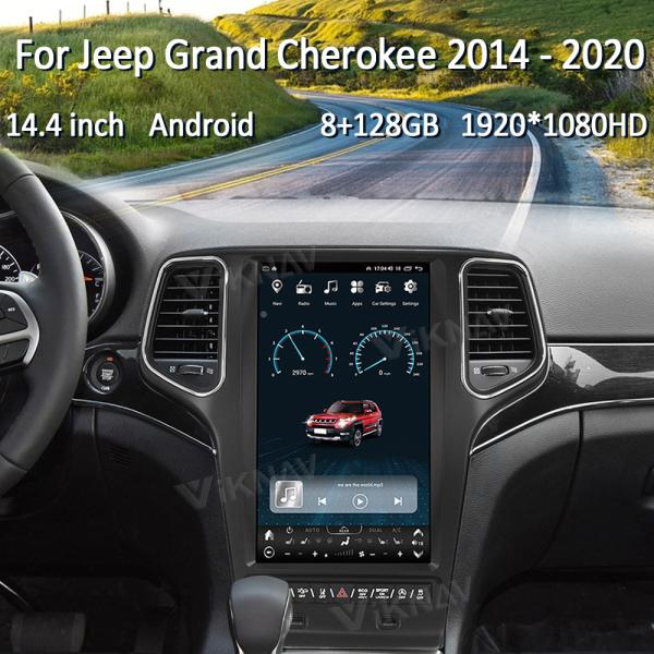 Авторадио для Jeep Grand Cherokee (2014-2019) 14,4 дюйма Android 13 Авто стерео GPS навигация беспроводная Carplay