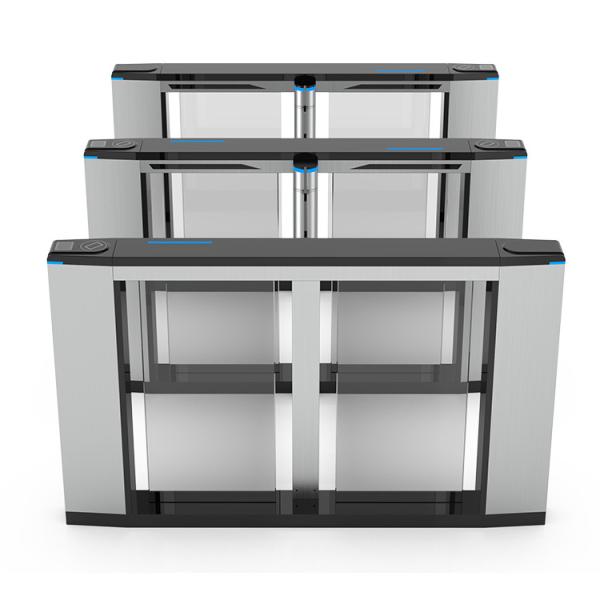 Office 40-60p/m Speed Gate Turnstile Biometric Access Control with Servo Driving Motor