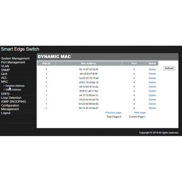 8 Port Managed Industrial PoE Switch Gigabit SFP Fiber 240W Actice PoE DC48V DIN Rail
