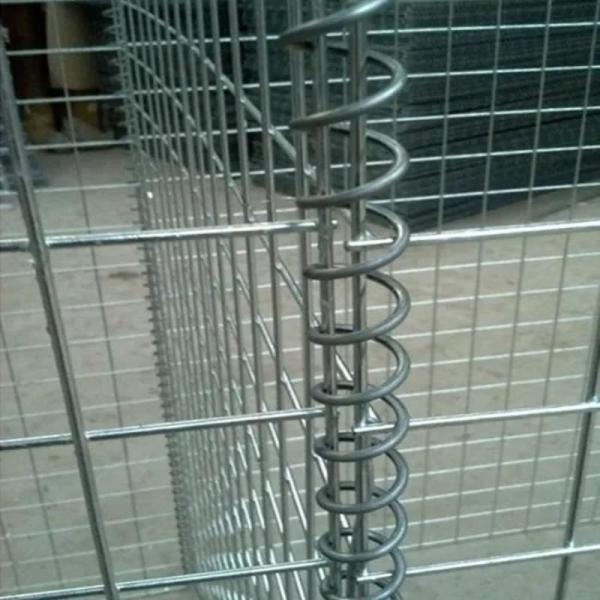 Galfan Coated Welded Mesh Gabion Box 2mx1mx1m Stone Cage for Gabion Wall Construction