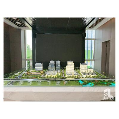 Customized Architectural Scale Model for Urban Planning Exhibition with LED Lights Used 3 D Technology