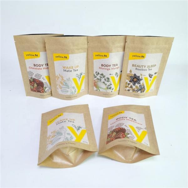 Pa 1.5c 80mic Kraft Paper Ziplock Bag Vmpet Laminated Nut Packaging Bags