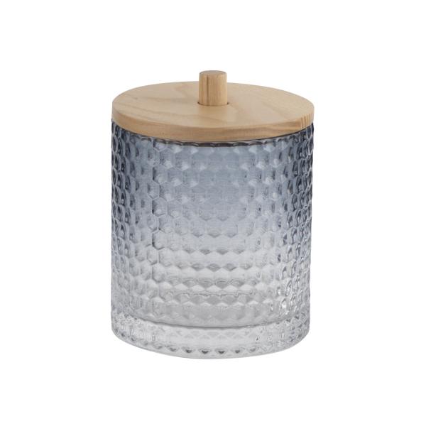 Six Piece Unique Bathroom Accessories Set Glass Lotion Dispenser Bottle 18.8Hcm With Hammered Dots