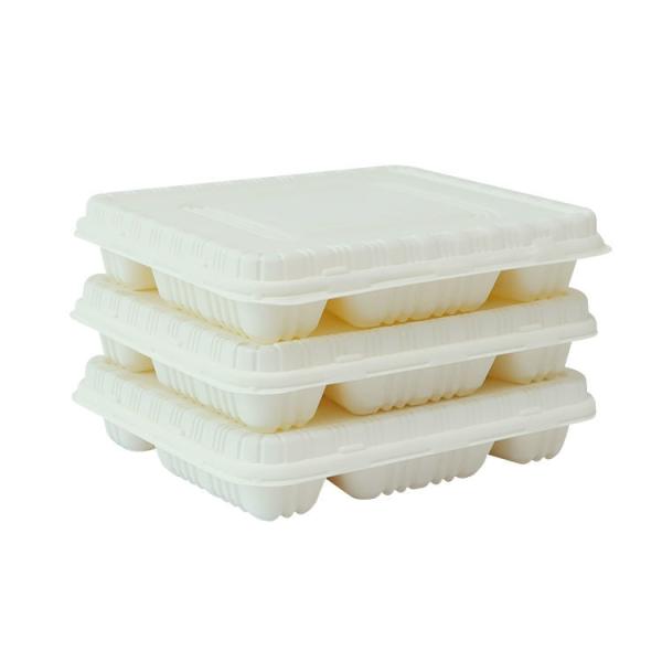 Eco-friendly customized hamburger box fast food grade corn starch clam box container lunch packaging box
