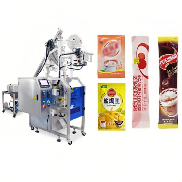 Three Servo Pillow Bag Packing Machine 60 Bags Automatic Powder Filling Machine