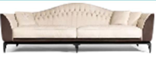 Série ergonômica à moda Sofa White Couch Living Room bege da sala de estar Wearproof