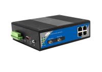 Portos óticos do ponto de entrada 2 Unmanaged industriais do gigabit 4 do interruptor da fibra