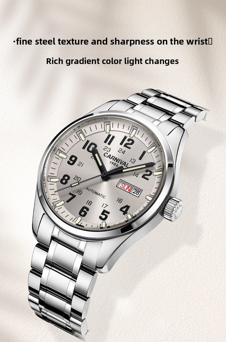 Automatic Movement Mens Luxury Wristwatches Stylish Durable And Water Resistant Ideal For Professional Business Settings