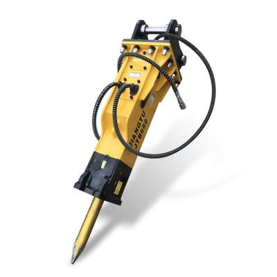 OEM Hydraulic Rock Breaker Excavator Attachments 20CrMo Steel Customizable