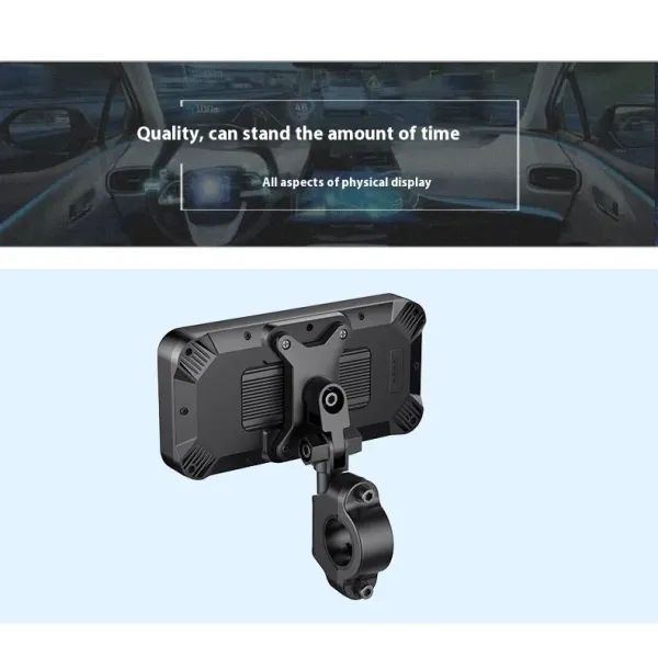 High Sensitivity Touch Screen Motorcycle Tachograph With Carplay Compatibility