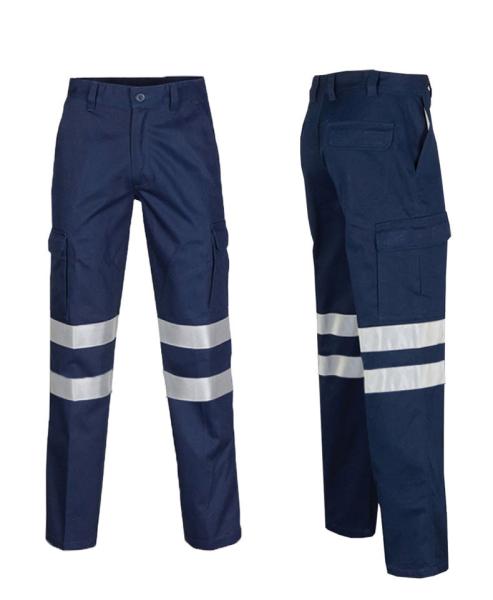 Reflective Strips Workwear Uniform For Construction Sites, Railway Docks Labor Protection