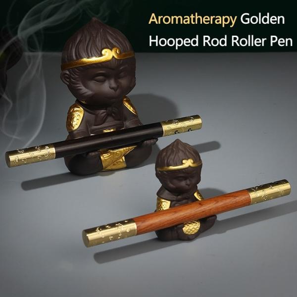 Gift Aromatherapy Roller Ball Pen Chinese Style Monkeyking Golden Cudgel Hooped Rod
