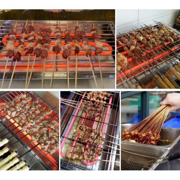 Barbecue Baking Commercial Cooking Equipment Table Top Smokeless Electric BBQ Grill