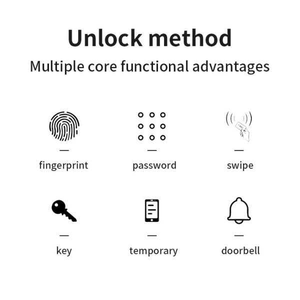 CE RoHS биометрический отпечаток пальца дверной замок работает с паролем IC-карты ключ умный APP