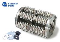 Tambour et arbre de scarificateur en acier au carbure OEM pour machines de fraisage de scarificateur de 200 mm