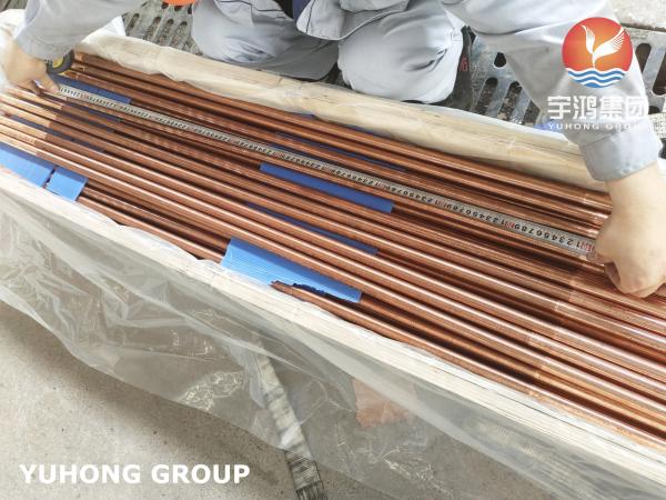 Copper Extruded Low Fin Tube B111 C12200 For Air Conditioning System