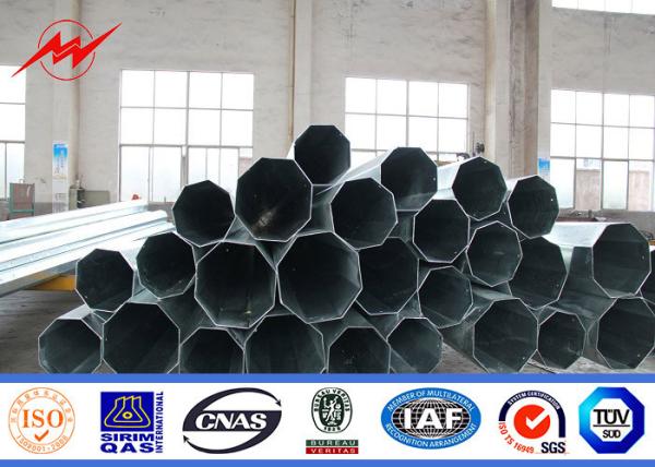 5mm Polos de aço galvanizados espessura, transmissão de aço Polos para o projeto da linha elétrica