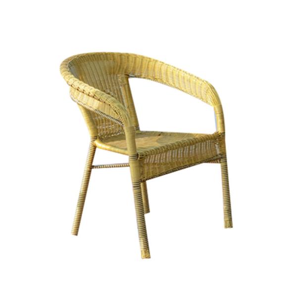 High Back Depth 61cm Height 78cm Rattan Wicker Chairs Bamboo Look