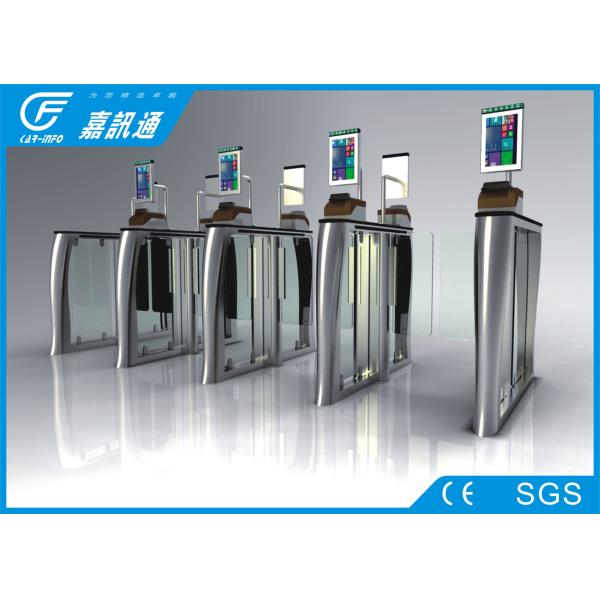 Automatic High Speed Stainless Steel Turnstiles Optical Swing Barrier Gate
