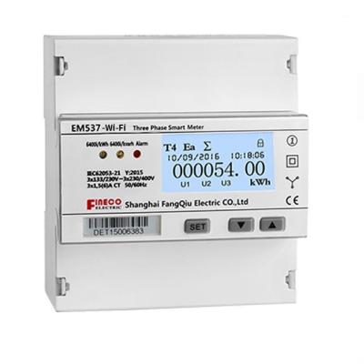 EM537 WiFi 3*133/230V 3*230/400V 5 65 A Wireless KWH Digital Bidirectional Power Meter