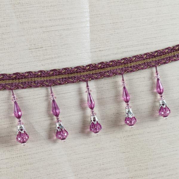 Handmade fashionable chain beads lace tassels fringes for curtain/sofa/pillow decoration