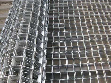 SS wire mesh belts metal conveyor beltings clinded edges flat wire conveyor belts for oven industry