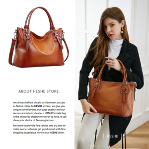 ODM Women'S Genuine Leather Purse Crossbody Satchel Top Handle Tote Bag