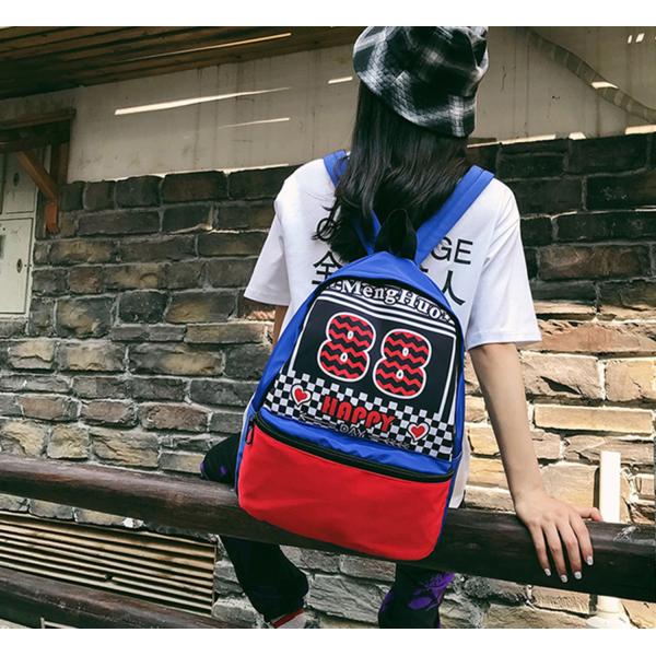 New nylon letter printed backpack fashion trend in summer in Europe and America