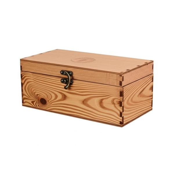 Orange Whiskey Wooden Wine Box Sustainable Materials For Packaging